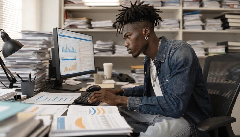 Medical billing auditor using advanced software to analyze billing discrepancies